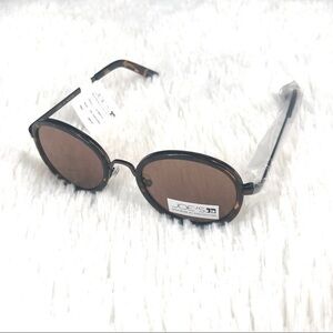 JOE’S JEANS Dark Tortoise Round Sunglasses NWT